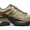 Salomon Mens Hiking Shoes Deep Lichen Green Synthetic Mesh-2