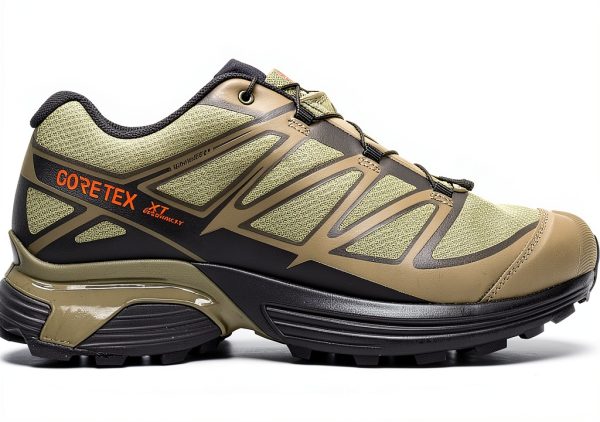 Salomon Mens Hiking Shoes Deep Lichen Green Synthetic Mesh-2