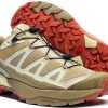 Salomon Mens Hiking Shoes Synthetic Rubber Slate Green-3