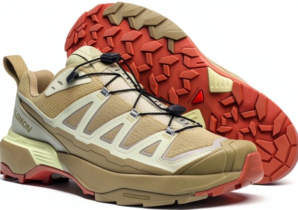 Salomon Mens Hiking Shoes Synthetic Rubber Slate Green-3