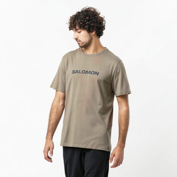 Salomon Hiking T-Shirt Cotton Organic Round Neck Short-3