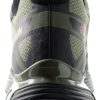 Salomon Mens Hiking Shoes Deep Lichen Green Synthetic Mesh-3