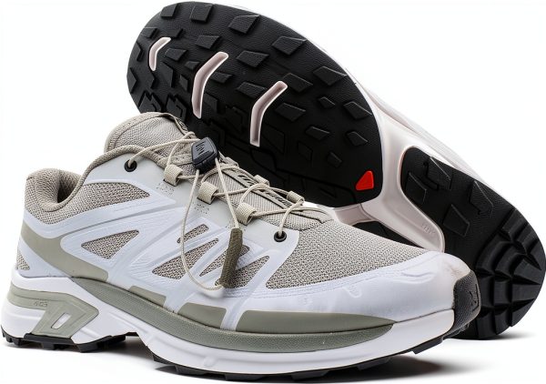 Salomon Trail Running Shoes Mens Lunar Rock Silver Grey-3