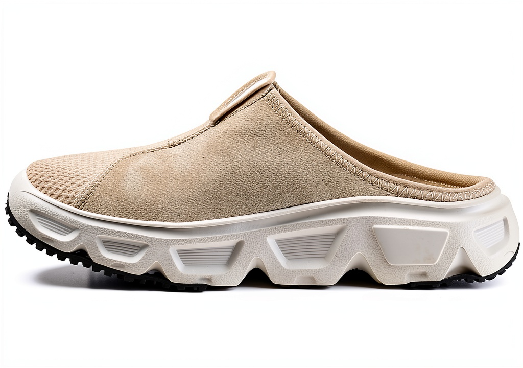 Salomon hiking shoes on a rocky trail showcasing design and fit