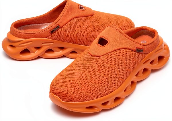Jakcuz Men Mules Slip On Breathable Mesh Comfortable Shoes-6