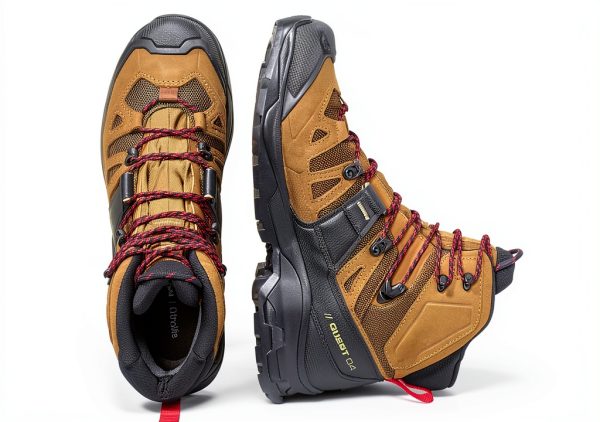 Mens Hiking Boots Rubber Sole Durable Outdoor Footwear-3