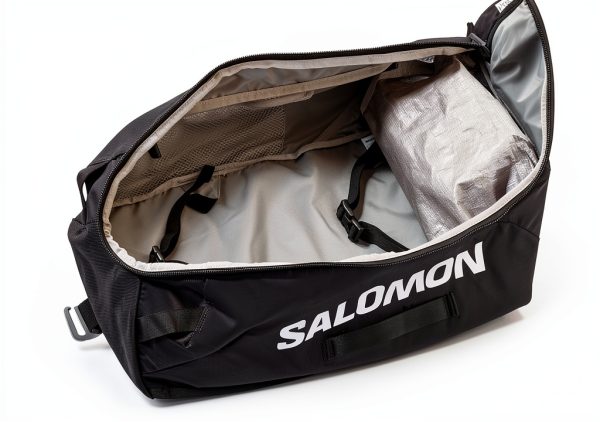 Salomon Duffel Bag Water Resistant Polyester Black Sports-2