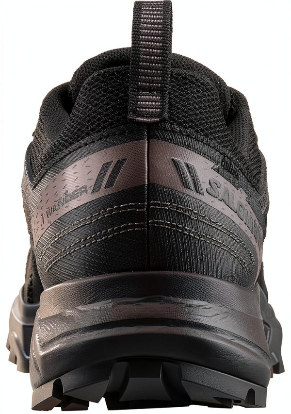 Salomon Womens Hiking Shoes Black Plum Kitten Gull Trail-4
