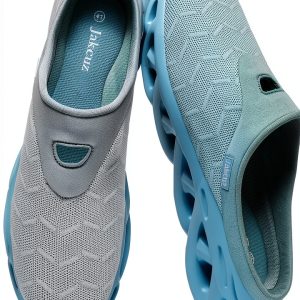 Jakcuz Mens Mules Slip On Breathable Mesh Comfortable Shoes-0