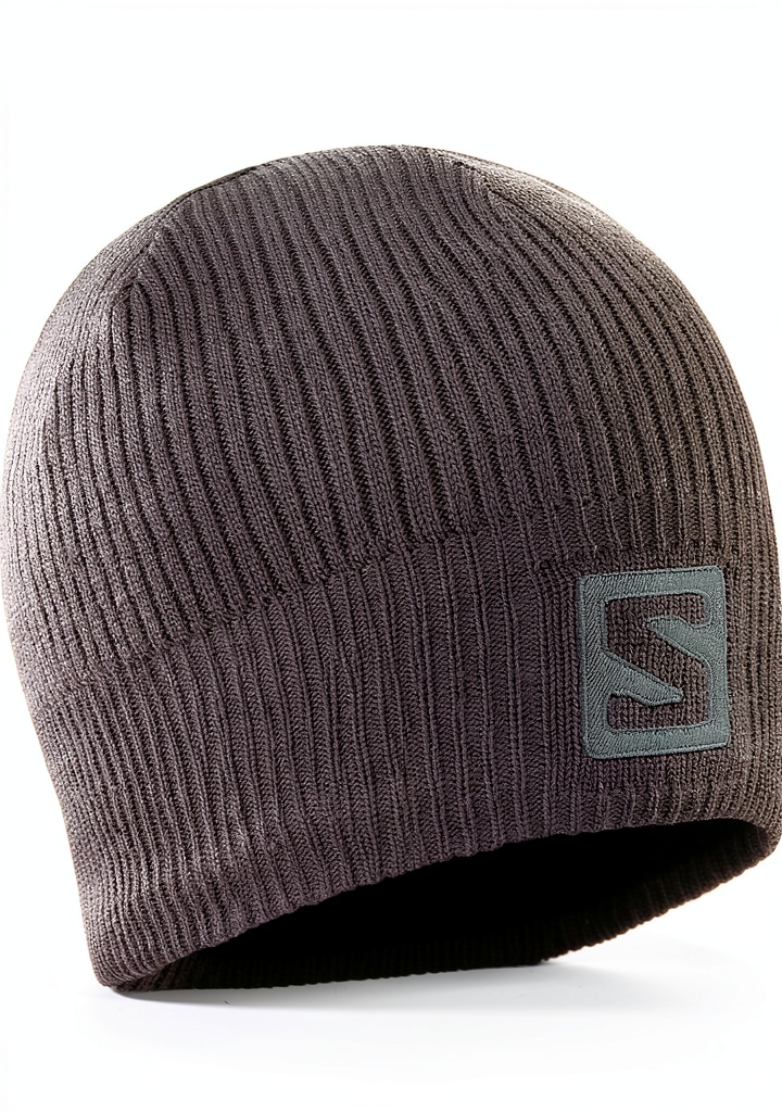 Salomon Gray Beanie worn during a winter hike
