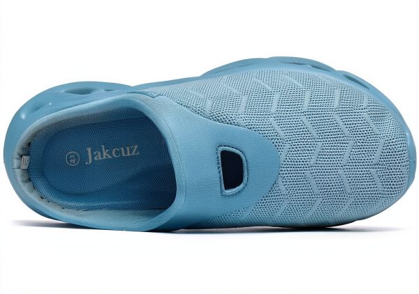 Jakcuz Mens Mules Slip On Breathable Mesh Comfortable Shoes-3