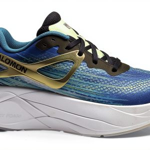 Salomon Mens Running Shoes Synthetic Rubber Blue Ashes-0