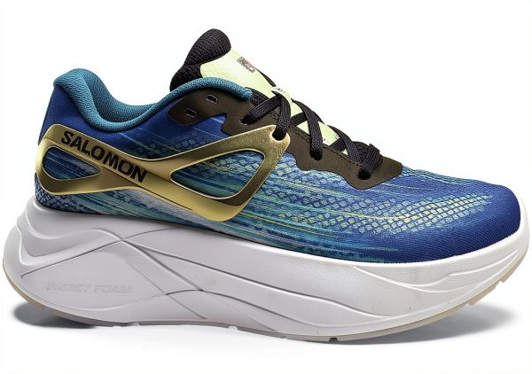 Salomon Mens Running Shoes Synthetic Rubber Blue Ashes-0