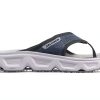 Salomon Mens EVA Sandals Cushioned Stride Blue Ashes White-1