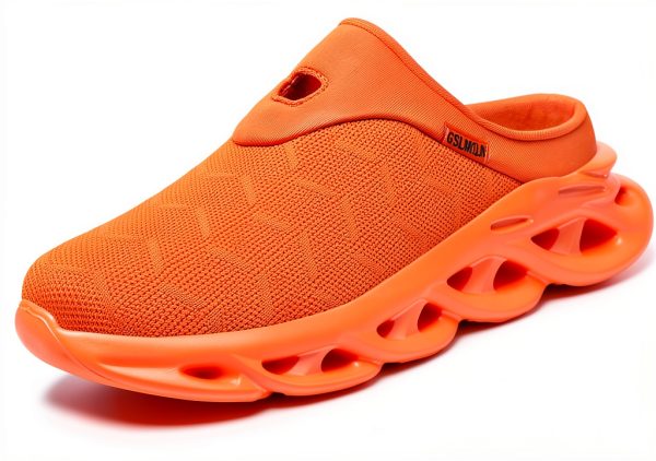 Jakcuz Men Mules Slip On Breathable Mesh Comfortable Shoes-1