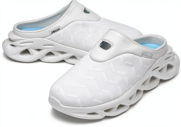 Jakcuz Mens Walking Shoes Breathable Mesh Slip On Design-6