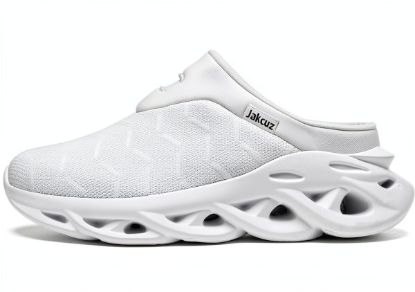 Jakcuz Mens Walking Shoes Breathable Mesh Slip On Design-2