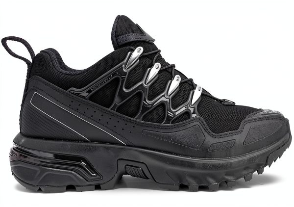 Salomon Trail Running Shoes Black Silver Mens Womens-2