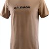 Salomon Hiking T-Shirt Cotton Organic Round Neck Short-0