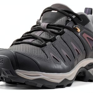 Salomon Womens Hiking Shoes Magnet Black Lightweight Stable-0