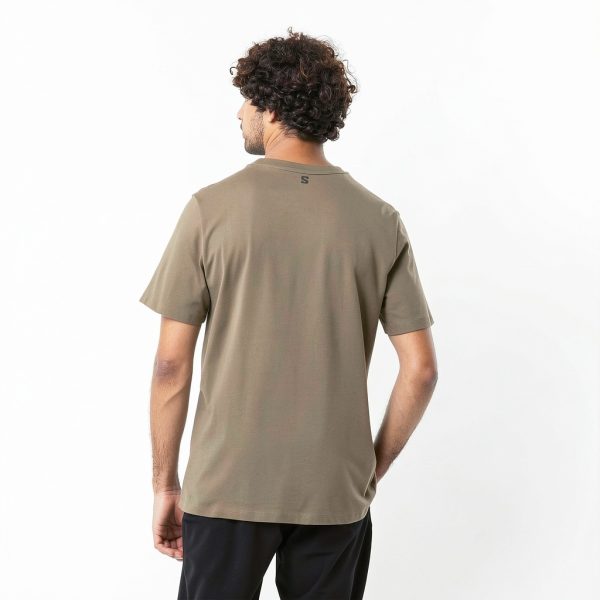 Salomon Hiking T-Shirt Cotton Organic Round Neck Short-2