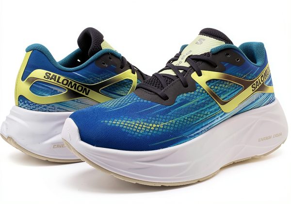 Salomon Mens Running Shoes Synthetic Rubber Blue Ashes-2