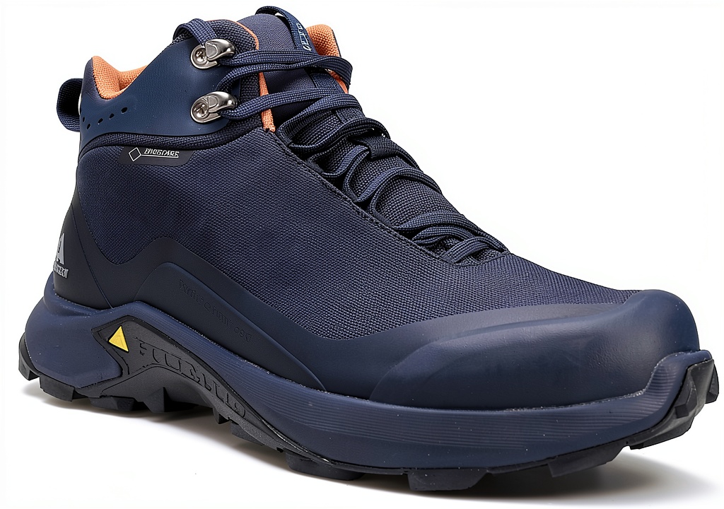 HUMTTO mens waterproof hiking boots on rocky trail
