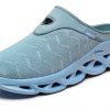 Jakcuz Mens Mules Slip On Breathable Mesh Comfortable Shoes-1