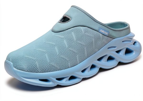 Jakcuz Mens Mules Slip On Breathable Mesh Comfortable Shoes-1