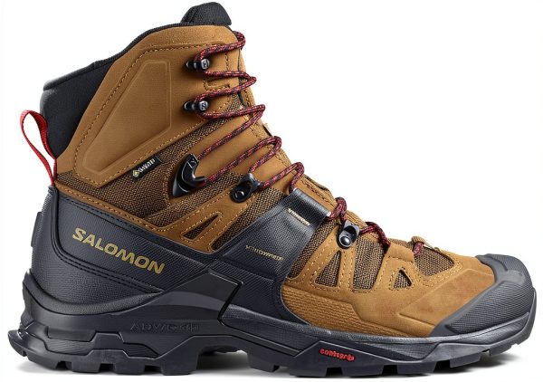 Mens Hiking Boots Rubber Sole Durable Outdoor Footwear-0