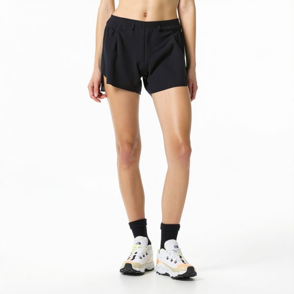 Salomon Womens Running Shorts Lightweight Stretch Deep Black-2