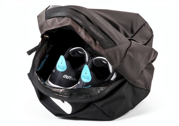 Salomon Duffel Bag Water Resistant Polyester Black Sports-4