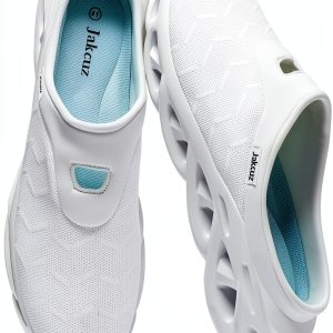 Jakcuz Mens Walking Shoes Breathable Mesh Slip On Design-0