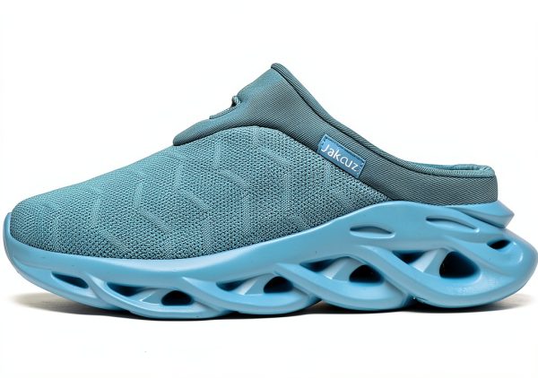 Jakcuz Mens Mules Slip On Breathable Mesh Comfortable Shoes-2
