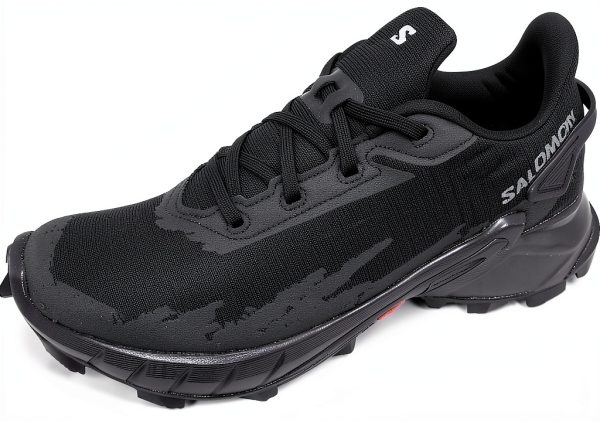 Salomon Womens Trail Running Shoes Black Contagrip Cushion-2