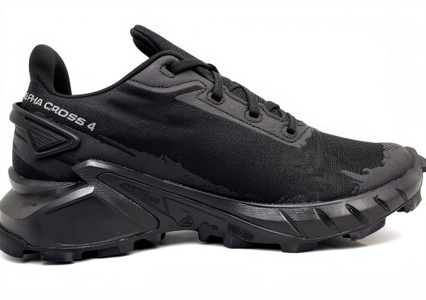 Salomon Womens Trail Running Shoes Black Contagrip Cushion-1