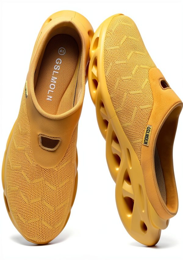 Jakcuz Men Mules Slip On Breathable Mesh Comfortable Shoes-0
