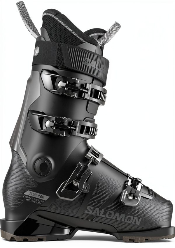 Salomon Ski Boots Black Comfort Fit 45 Degree Buckle-0
