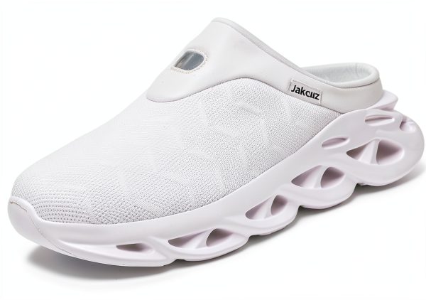 Jakcuz Mens Walking Shoes Breathable Mesh Slip On Design-1
