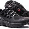 Salomon Trail Running Shoes Black Silver Mens Womens-1