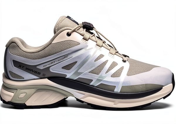 Salomon Trail Running Shoes Mens Lunar Rock Silver Grey-1