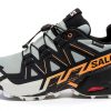 Salomon Mens Trail Running Shoes Grip Waterproof Fit-0