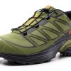 Salomon Mens Hiking Shoes Deep Lichen Green Synthetic Mesh-0