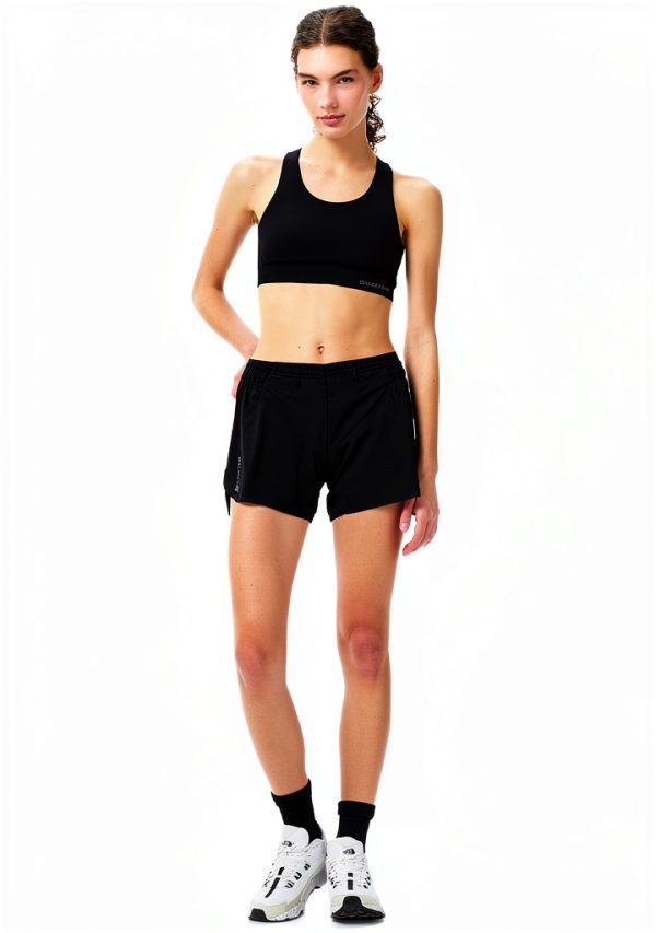 Salomon Womens Running Shorts Lightweight Stretch Deep Black-0