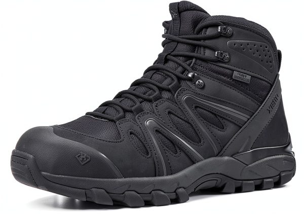 XPETI Mens Tactical Boots Waterproof Durable Outdoor Work-0