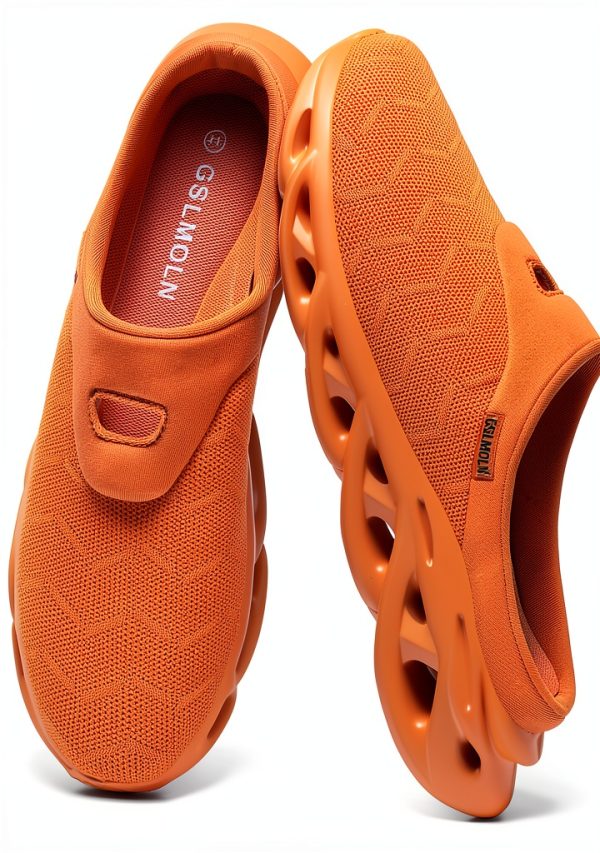 Jakcuz Men Mules Slip On Breathable Mesh Comfortable Shoes-0