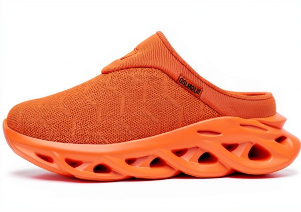 Jakcuz Men Mules Slip On Breathable Mesh Comfortable Shoes-2