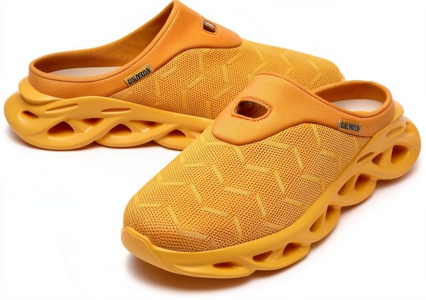 Jakcuz Men Mules Slip On Breathable Mesh Comfortable Shoes-6