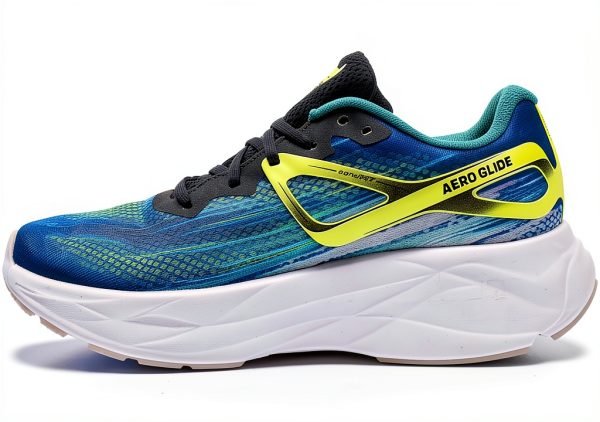 Salomon Mens Running Shoes Synthetic Rubber Blue Ashes-3