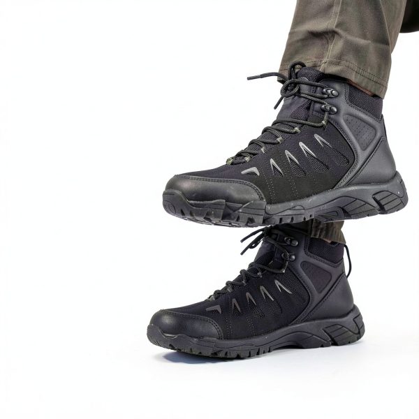 Mens Hiking Boots Waterproof Synthetic Suede-6